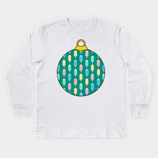 Christmas ice cream ball Kids Long Sleeve T-Shirt